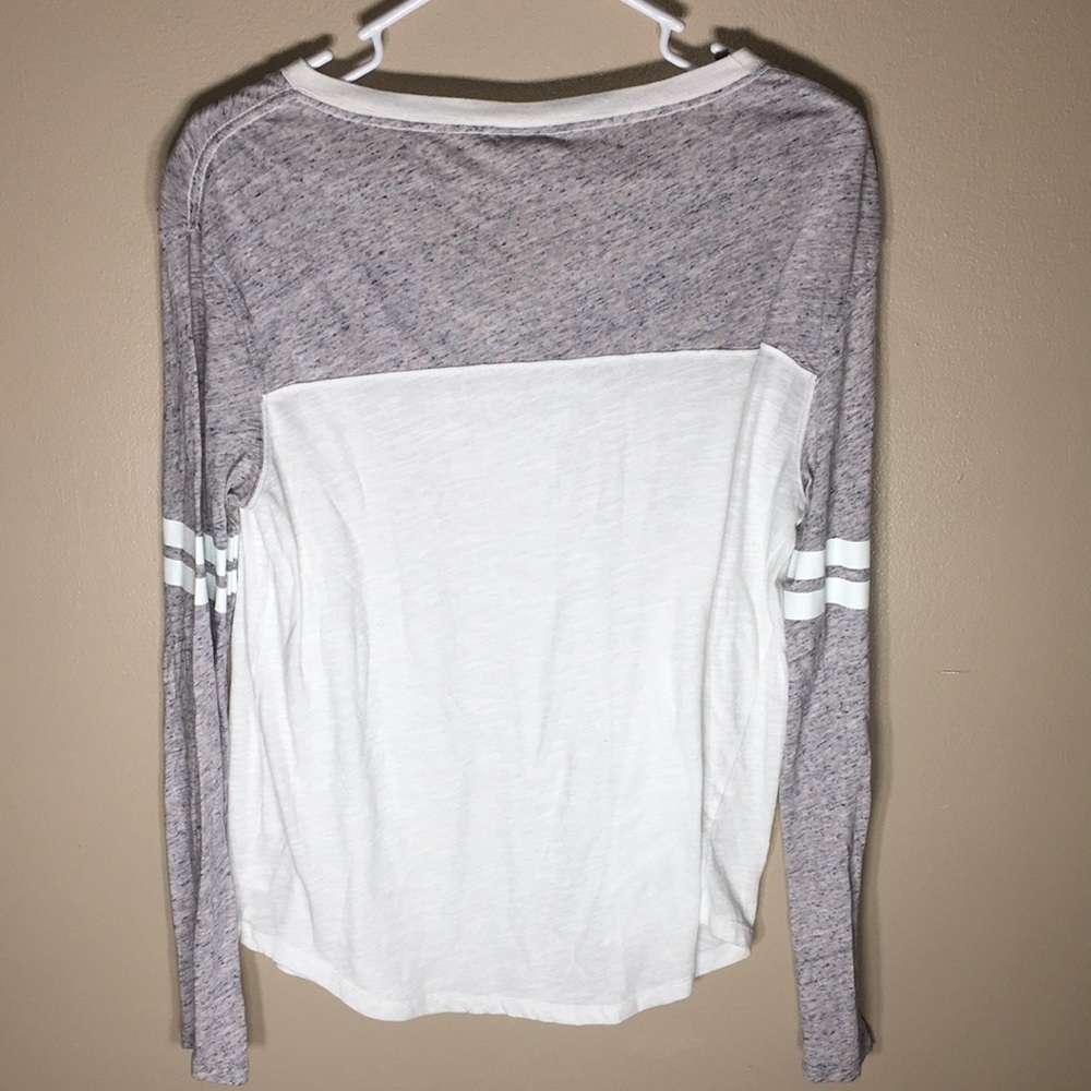 Pink Victoria’s Secret long sleeve shirt size MD colorful pink vs shirt top - Picture 6 of 6